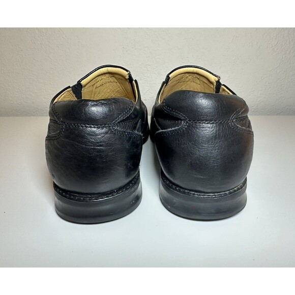 Johnston‎ & Murphy Sheepskin Slip On Leather Black Shoes 20-7615 Men's 10M - Picture 3 of 8